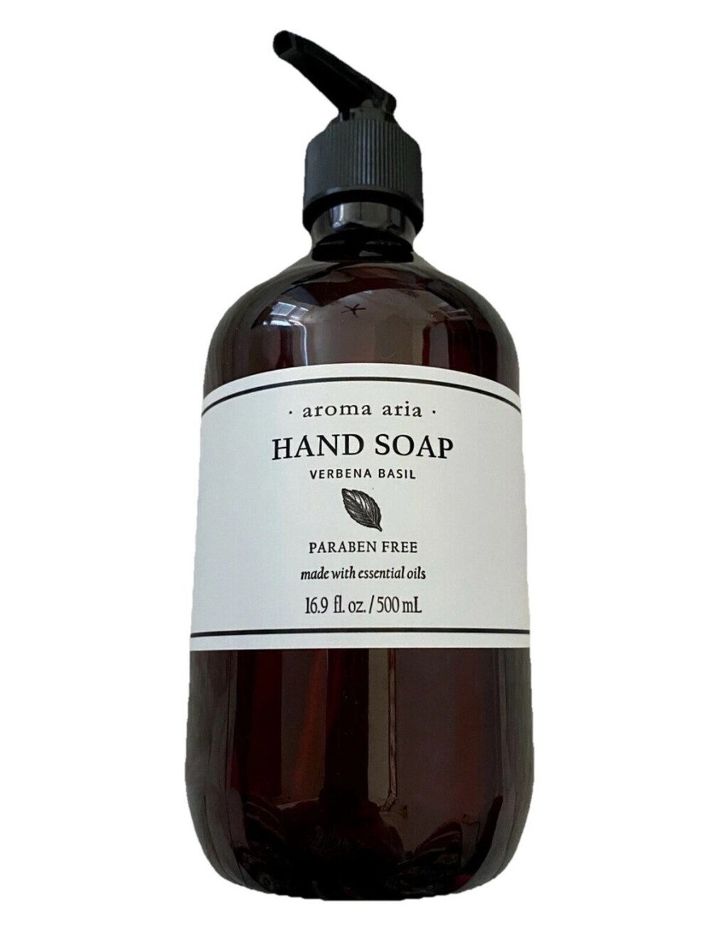 NEW Aroma Aria Verbena Basil Hand Soap Wash Essential Oils (16.9 oz, USA)